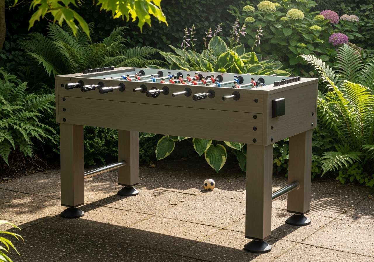 Babyfoot d'extérieur résistant aux intempéries pour jardin